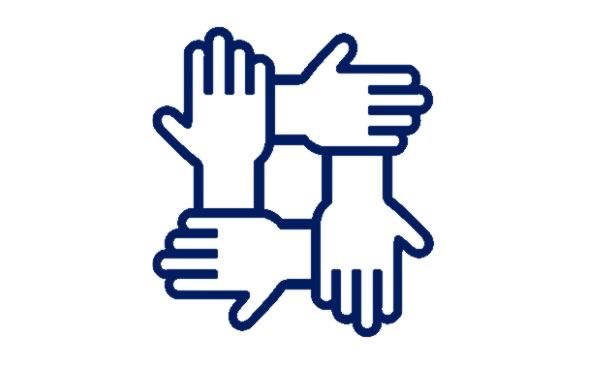 Hands joining together icon